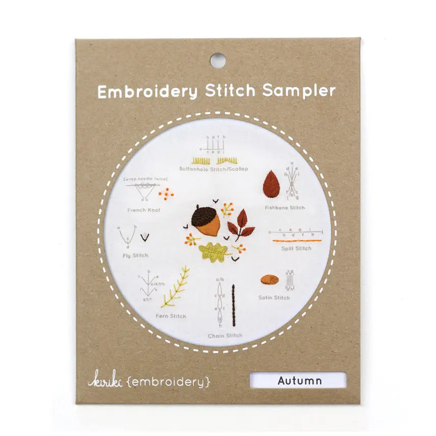 Embroidery Stitch Sampler | Autumn