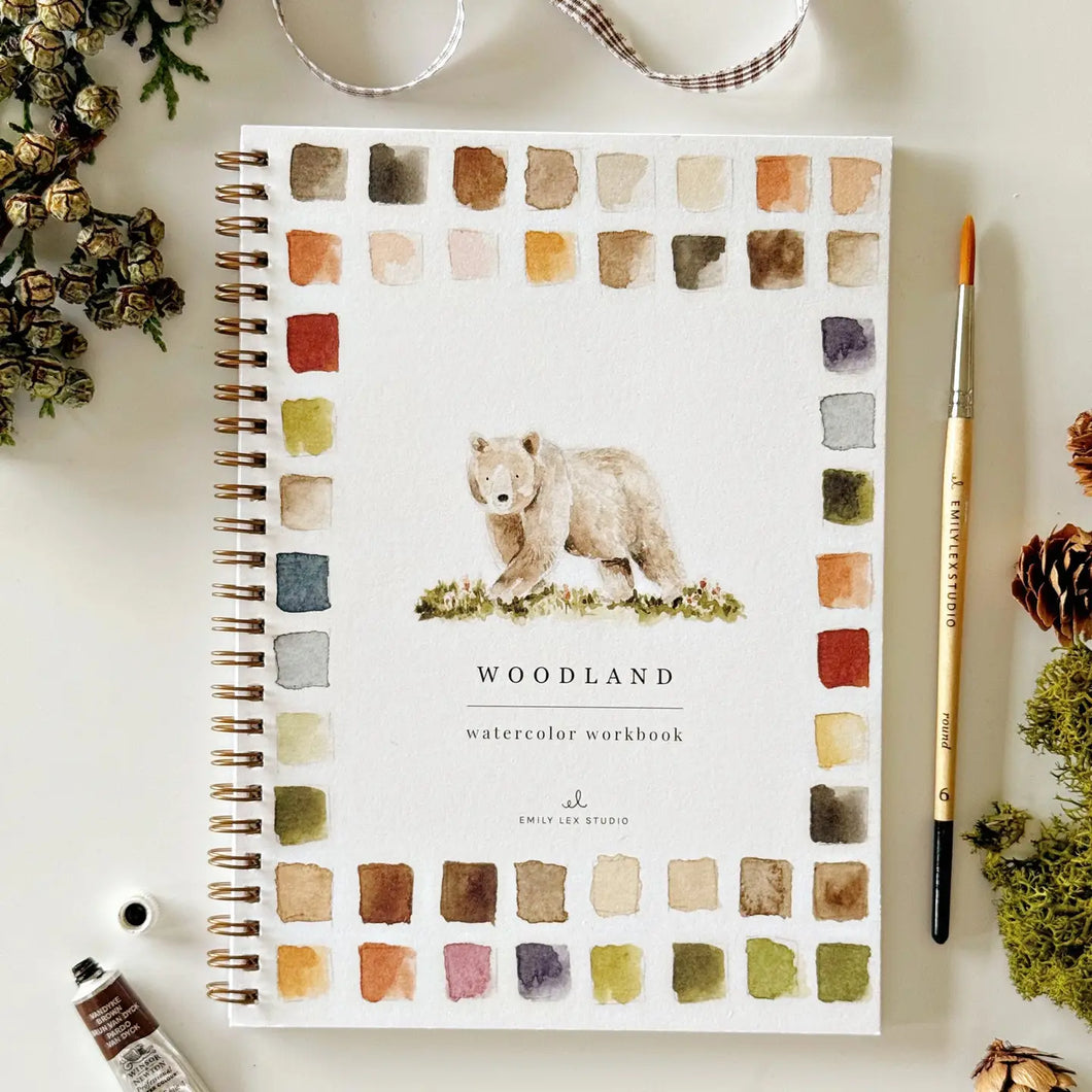 Watercolour Workbook | Woodland PREORDER arriving in store 25th Sept