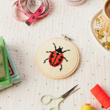 Load image into Gallery viewer, Ladybug Cross Stitch Kit
