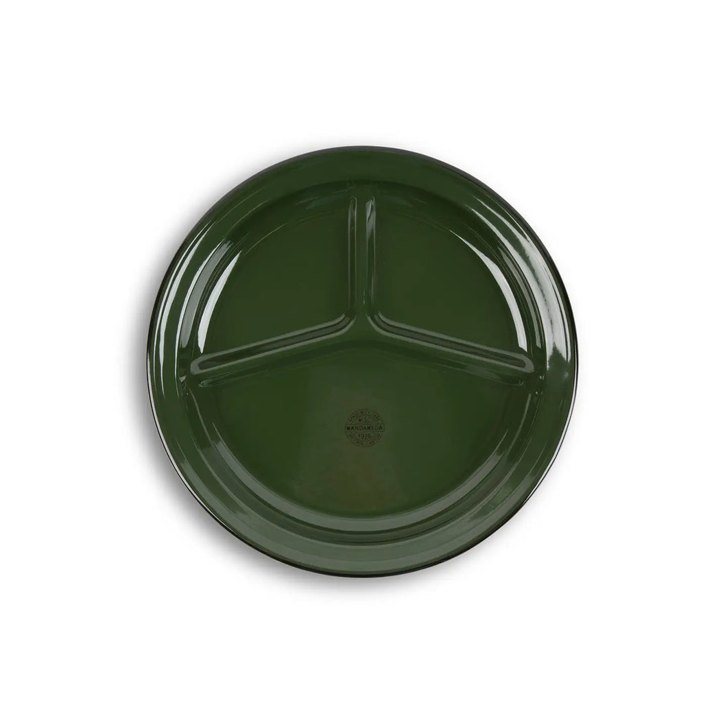 Divided Camp Plate Set of 2 | Forest Green