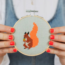 Load image into Gallery viewer, Squirrel Cross Stitch Kit
