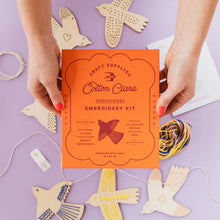 Load image into Gallery viewer, Wooden Bird Embroidery Garland Kit
