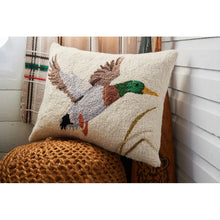 Load image into Gallery viewer, Mallard Wool Hook Throw Pillow | 16&quot;x20&quot;

