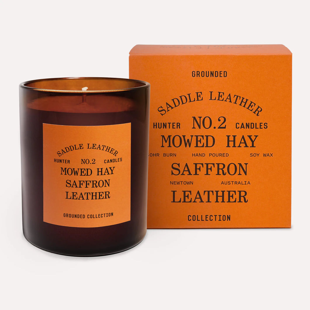 No. 2 Saddle Leather Candle