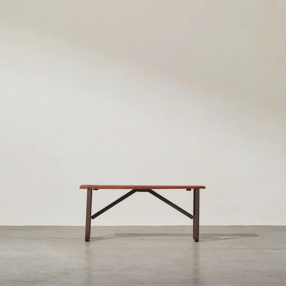 Indian Wood and Iron Bench