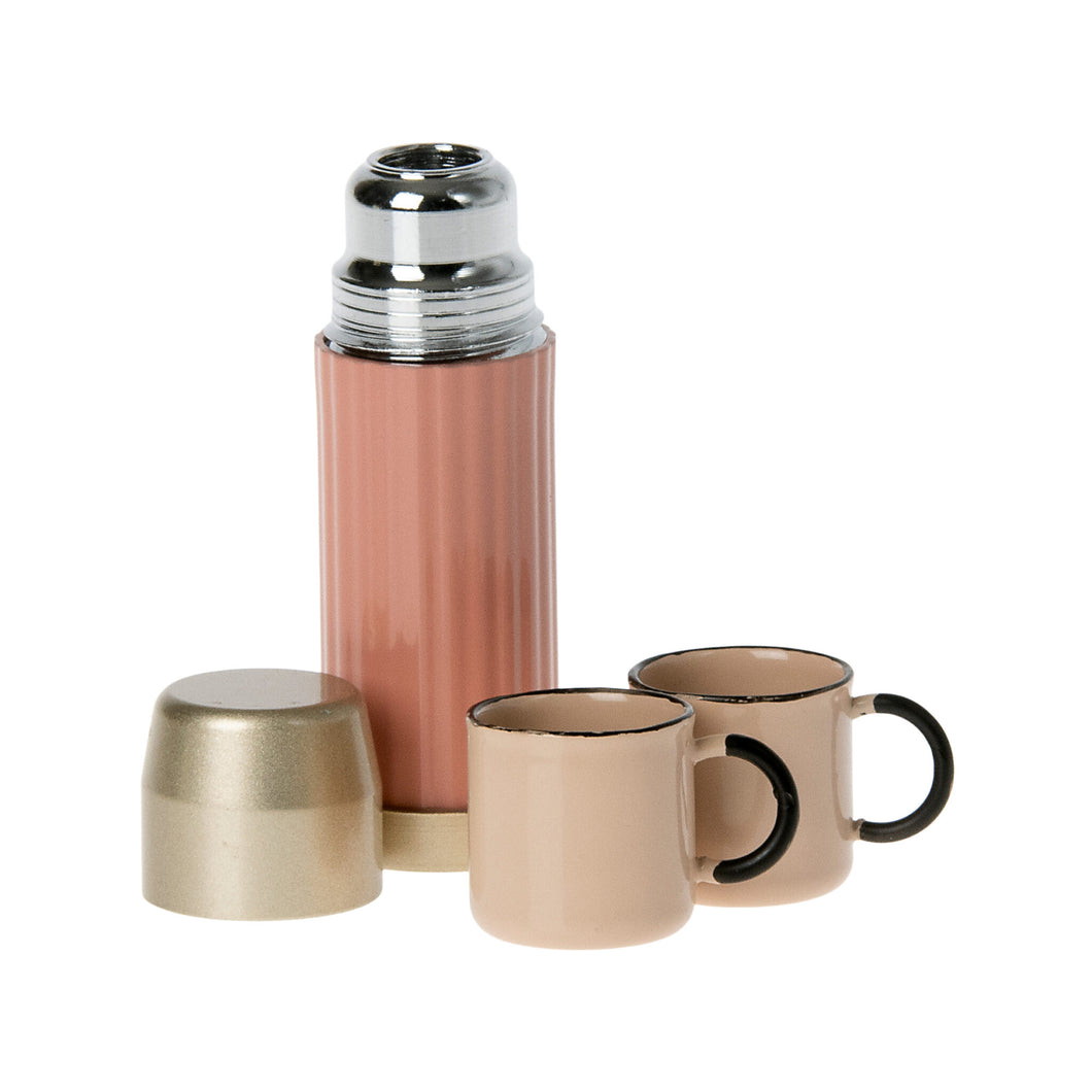 Miniature Thermos and Cup Set | Coral