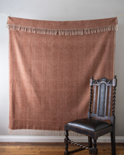 Load image into Gallery viewer, Herringbone Blanket | Russet
