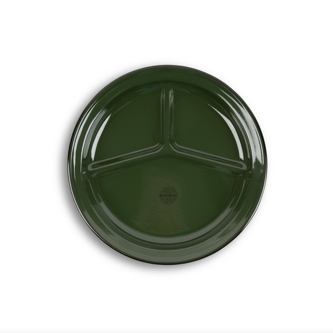 Divided Camp Plate Set of 2 | Green