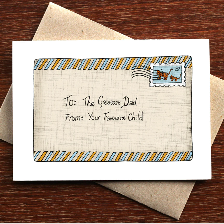 Letter For Dad Card