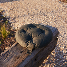 Load image into Gallery viewer, Camp Fire Log Outdoor Floor Cushion | Khaki

