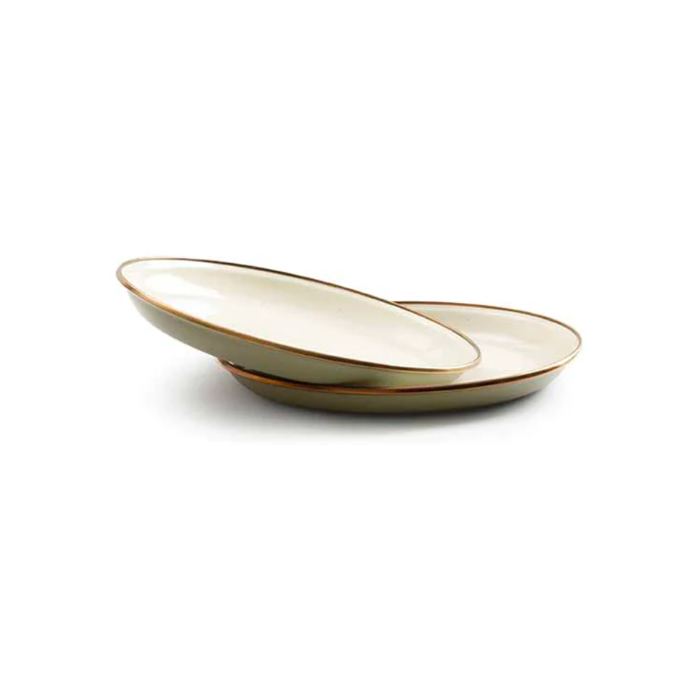 Side Plates Set of 2 | 2 Tone Olive Drab