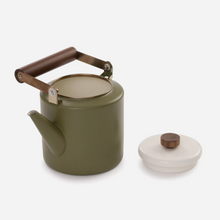 Load image into Gallery viewer, Enamel Teapot | Olive Drab
