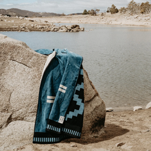 Load image into Gallery viewer, Down River Beach Towel | Cobalt Blue
