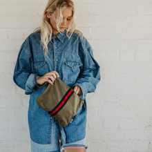 Load image into Gallery viewer, Escapee Clutch with Strap | Khaki
