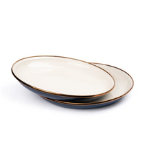 Load image into Gallery viewer, Side Plates Set of 2 | 2 Tone Indigo

