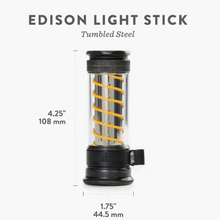 Load image into Gallery viewer, Edison Light Stick | Tumbled Steel
