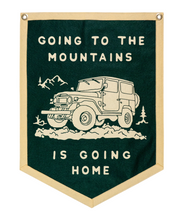 Load image into Gallery viewer, Going to the Mountains Camp Flag
