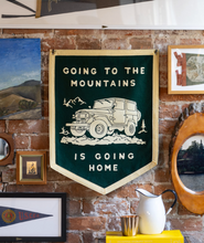 Load image into Gallery viewer, Going to the Mountains Camp Flag

