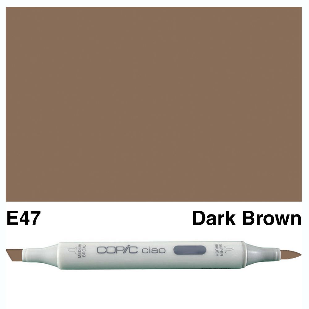 Copic Ciao | Dark Brown E47