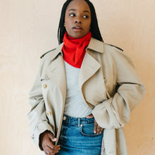 Load image into Gallery viewer, Merino Triangle Scarf | Red
