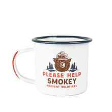 Load image into Gallery viewer, Please Help Smokey The Bear Enamel Mug
