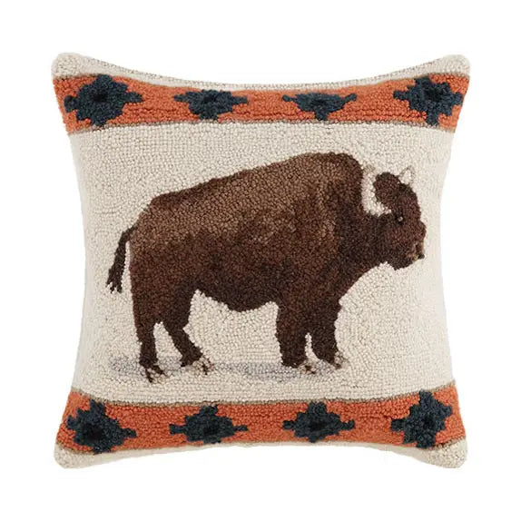 Bison Hook Pillow