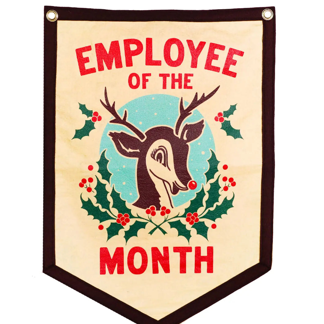 Employee of The Month Camp Christmas Banner