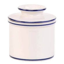 Load image into Gallery viewer, Butter Bell | White with Blue Trim
