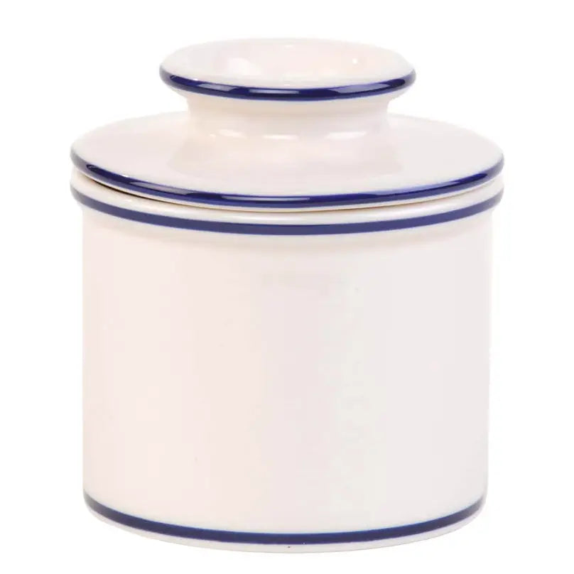 Butter Bell | White with Blue Trim