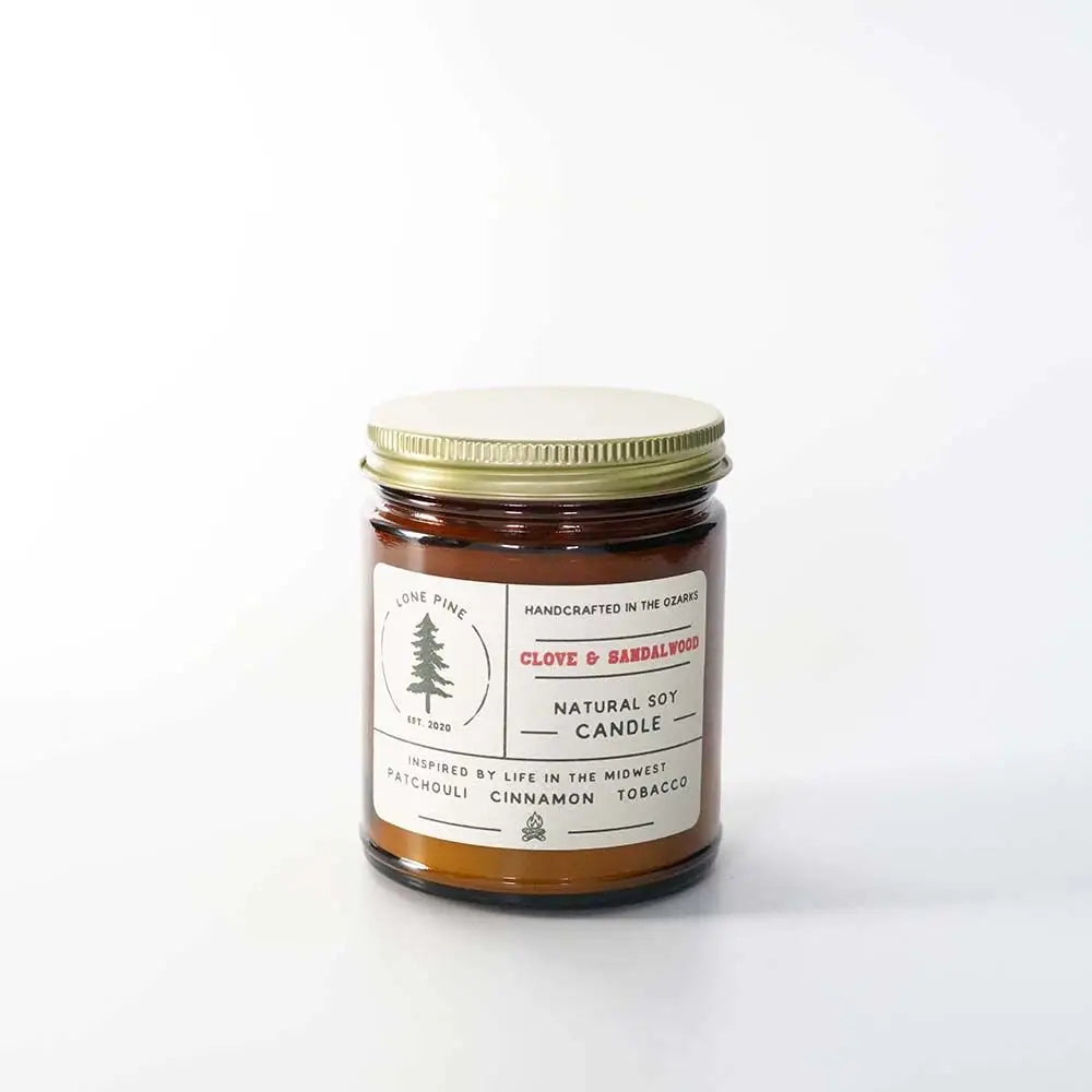 Clove + Sandalwood Soy Candle