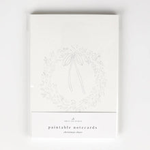 Load image into Gallery viewer, Christmas Cheer | Paintable Notecards set of 8 PREORDER
