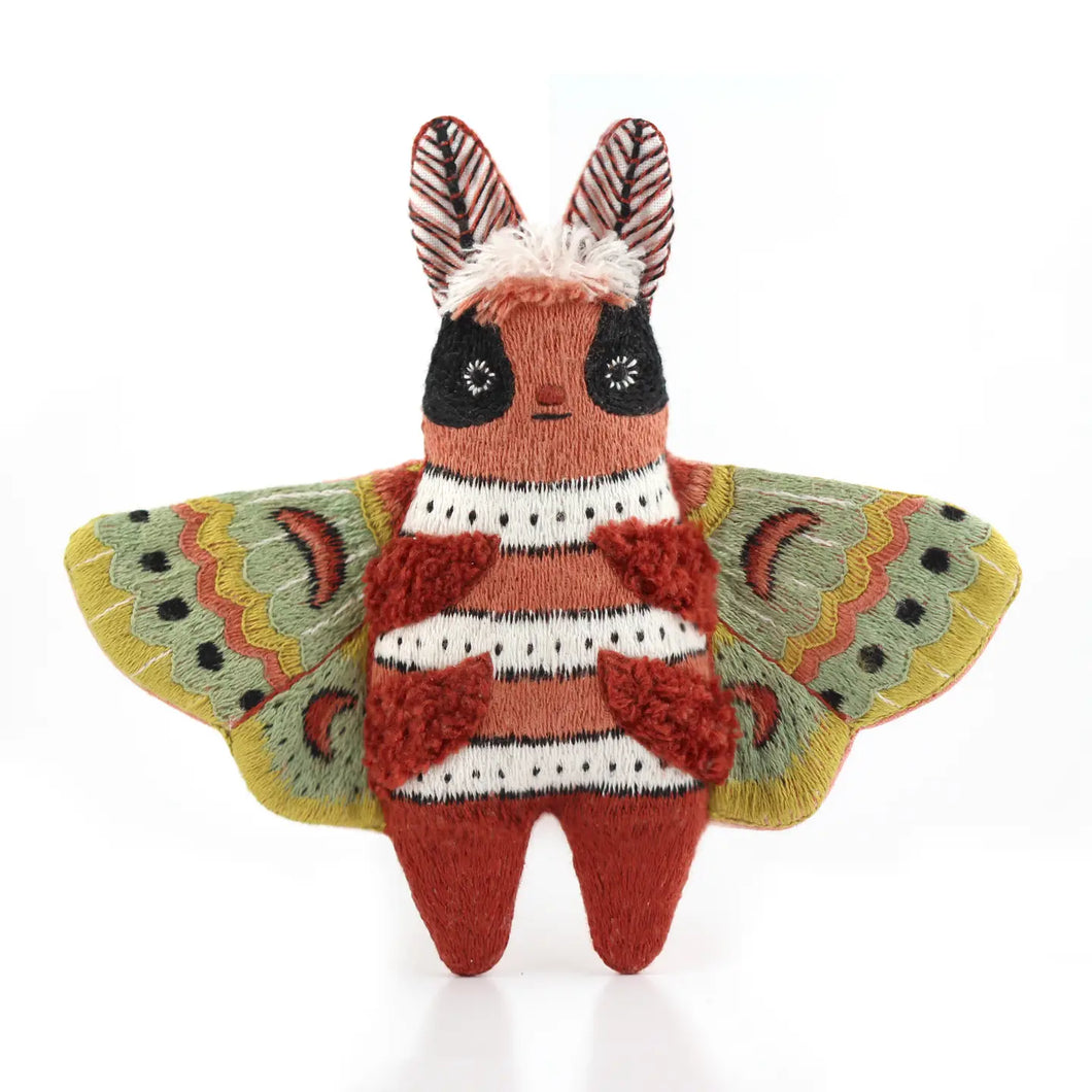 Moth Embroidered Doll Kit
