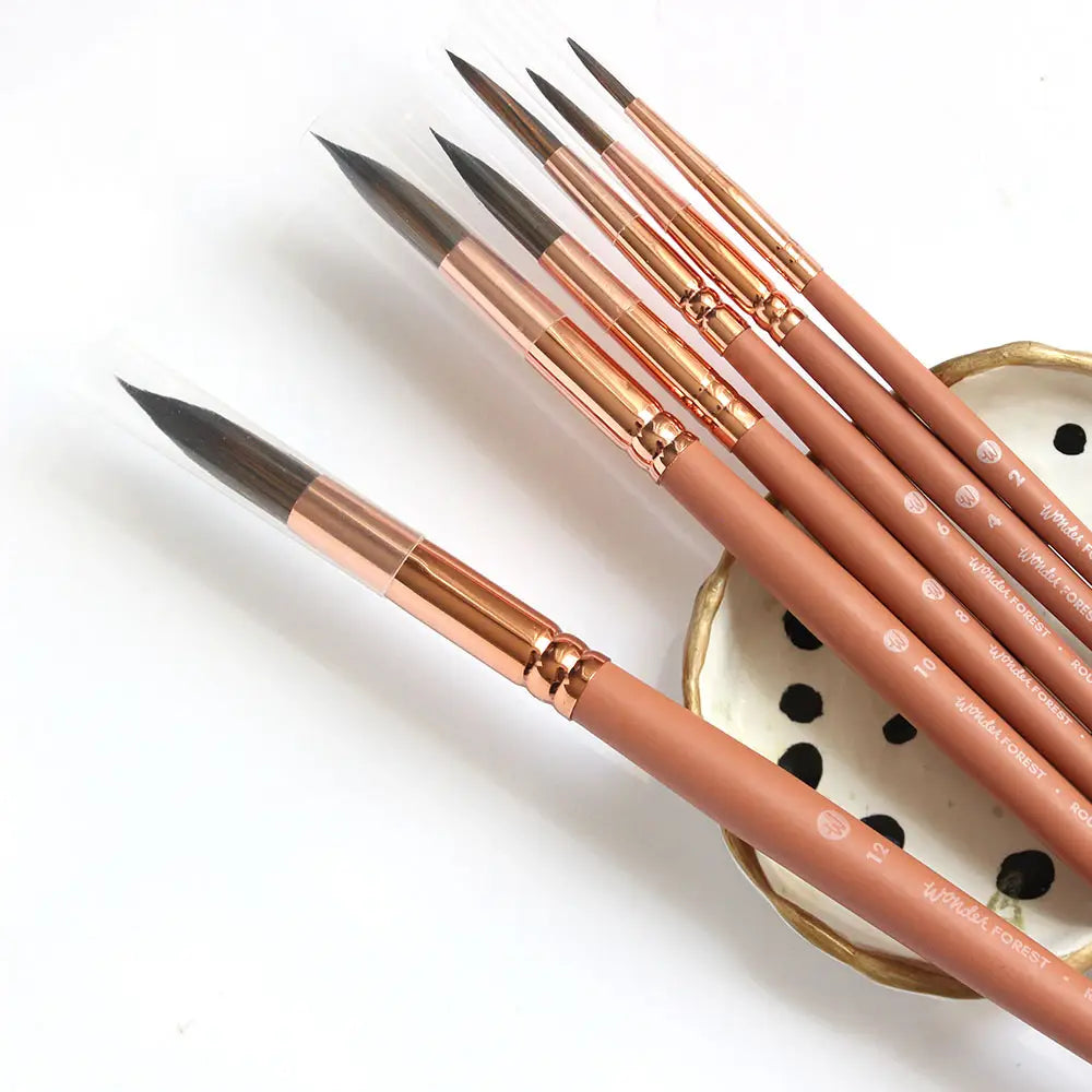 Premium Synthetic Watercolour Brush Set