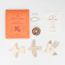 Load image into Gallery viewer, Wooden Bird Embroidery Garland Kit
