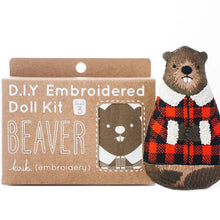 Load image into Gallery viewer, Beaver Embroidered Doll Kit
