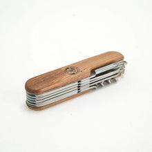 Load image into Gallery viewer, Kids Multi Tool Pocket Knife | Wood Handle
