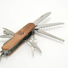Load image into Gallery viewer, Kids Multi Tool Pocket Knife | Wood Handle
