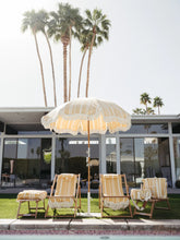 Load image into Gallery viewer, Premium Beach Umbrella | Vintage Yellow Stripe
