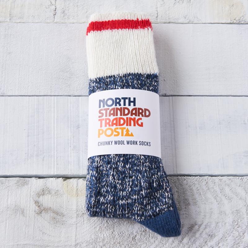 Chunky Wool Work Sock | Navy