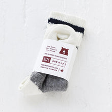 Load image into Gallery viewer, Wool Youth Camp Sock - Navy
