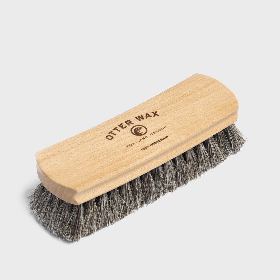Premium Horsehair Shoe Brush