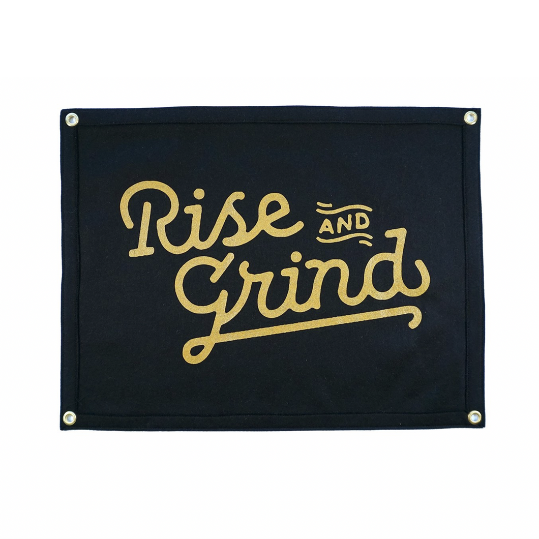 Rise and Grind Pennant Banner