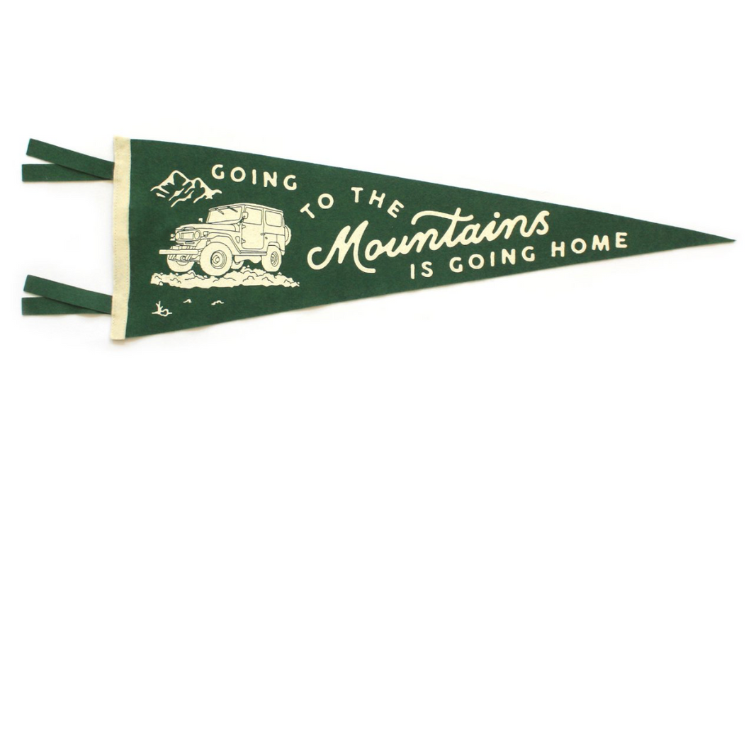 Going To The Mountains Pennant