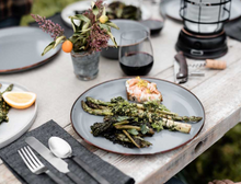 Load image into Gallery viewer, Enamel Deep Plates Set of 2 | Slate Grey
