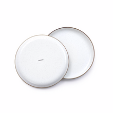 Load image into Gallery viewer, Enamel Deep Plates Set of 2 | Eggshell
