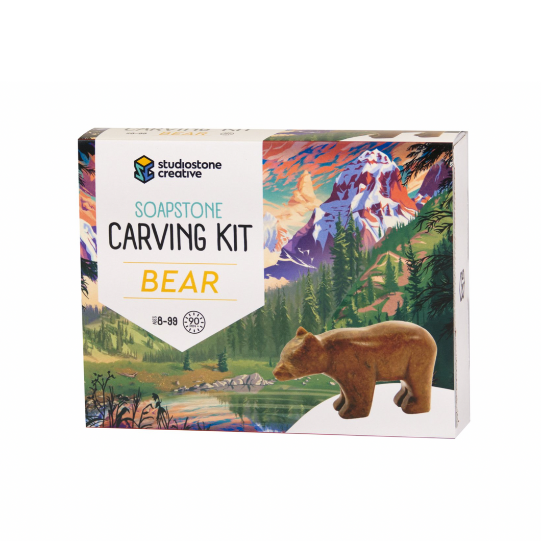 Soapstone Carving Kit | Bear