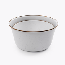 Load image into Gallery viewer, Enamel Mixing Bowls | Eggshell Set of 2

