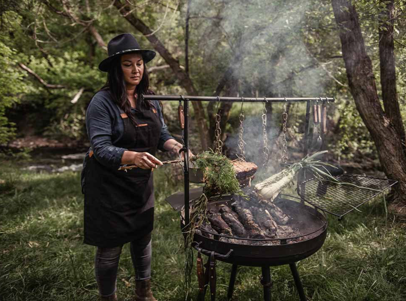 Brasero Barbecue Cowboy Fire Pit Grill 76 cm 30'' - Barebones Living