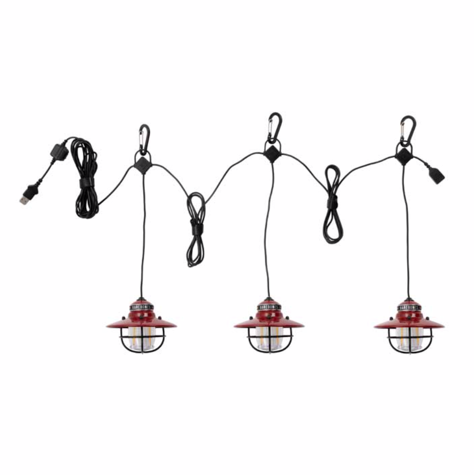 Edison String Lights | Red