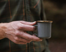 Load image into Gallery viewer, Espresso Enamel Cup Set of 2 | Slate Grey
